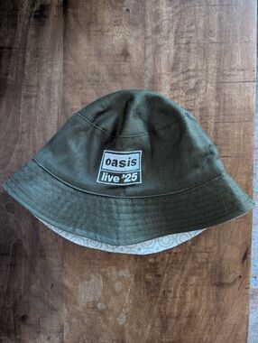 Oasis Olive Green Reversible Bucket Hat